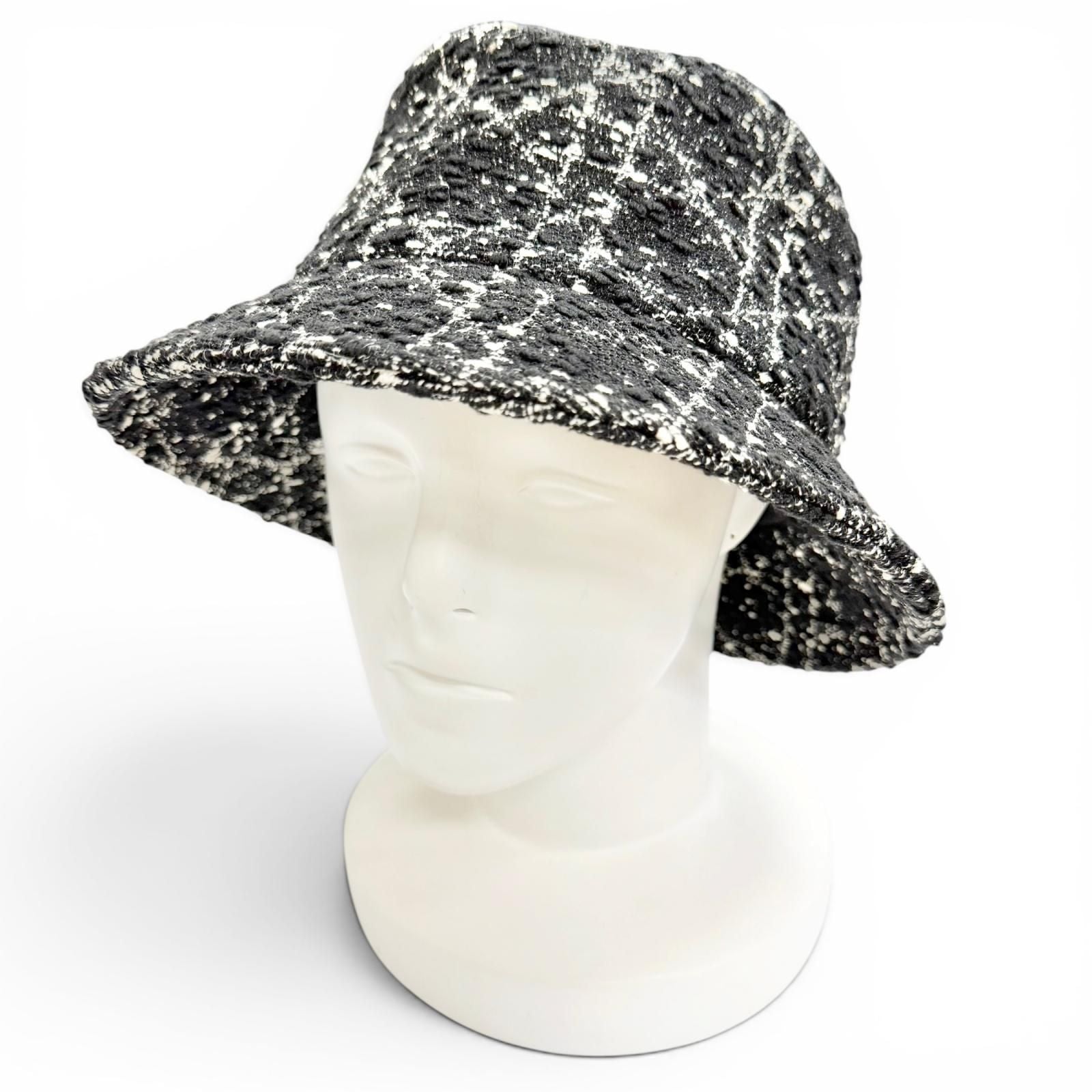 Dior Teddy-d Bob Hat Macro Cannage Bucket Hat Black 59