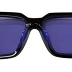 Prada Symbol Sunglasses Eyewear Square Black Purple Lens 55 — view 7