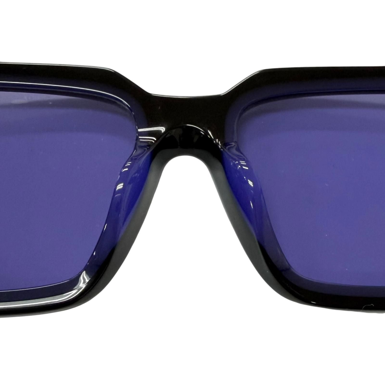 Prada Symbol Sunglasses Eyewear Square Black Purple Lens 55 — view 7