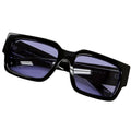 Prada Symbol Sunglasses Eyewear Square Black Purple Lens 55