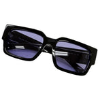 Prada Symbol Sunglasses Eyewear Square Black Purple Lens 55
