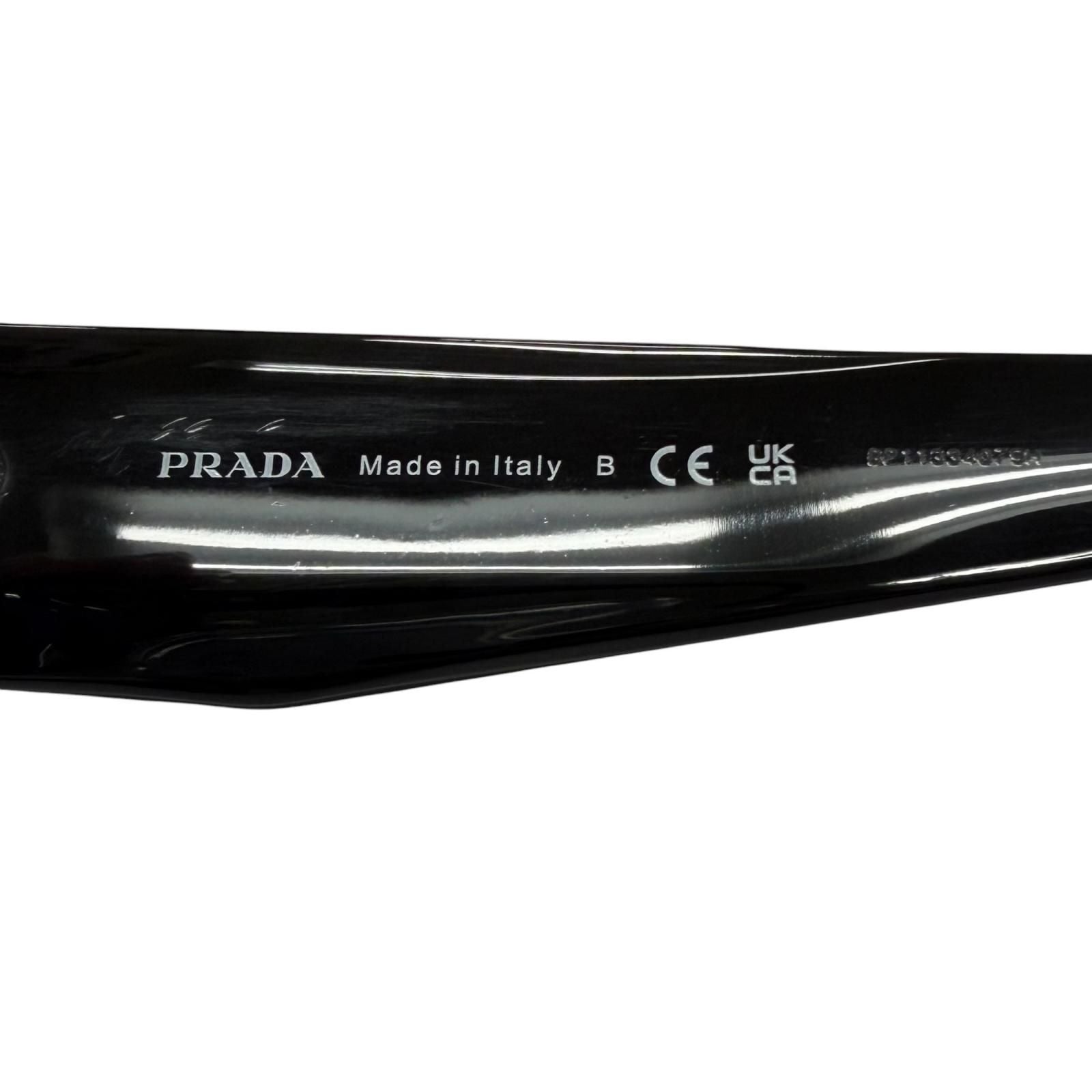 Prada Symbol Sunglasses Eyewear Square Black Purple Lens 55 — view 9