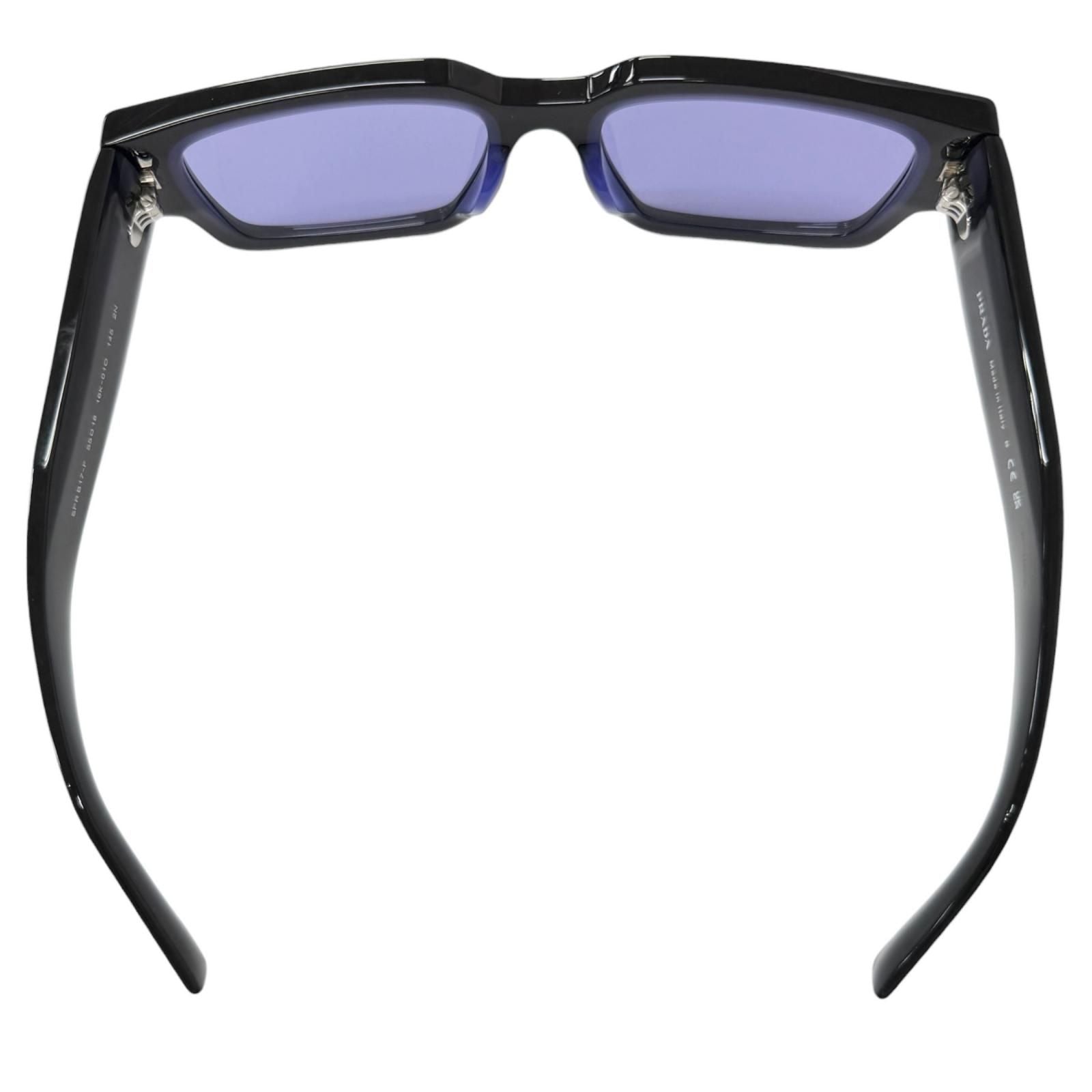 Prada Symbol Sunglasses Eyewear Square Black Purple Lens 55 — view 6