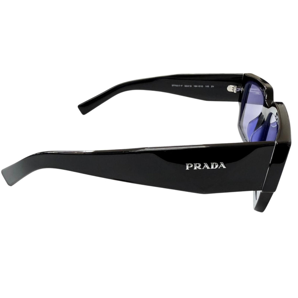 Prada Symbol Sunglasses Eyewear Square Black Purple Lens 55 — view 5