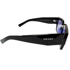 Prada Symbol Sunglasses Eyewear Square Black Purple Lens 55 — view 5
