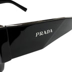 Prada Symbol Sunglasses Eyewear Square Black Purple Lens 55 — view 8