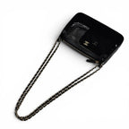 Chanel CC Logo Pouch Leather Replacement Mesh Chain Shoulder Bag Black Gold — view 5