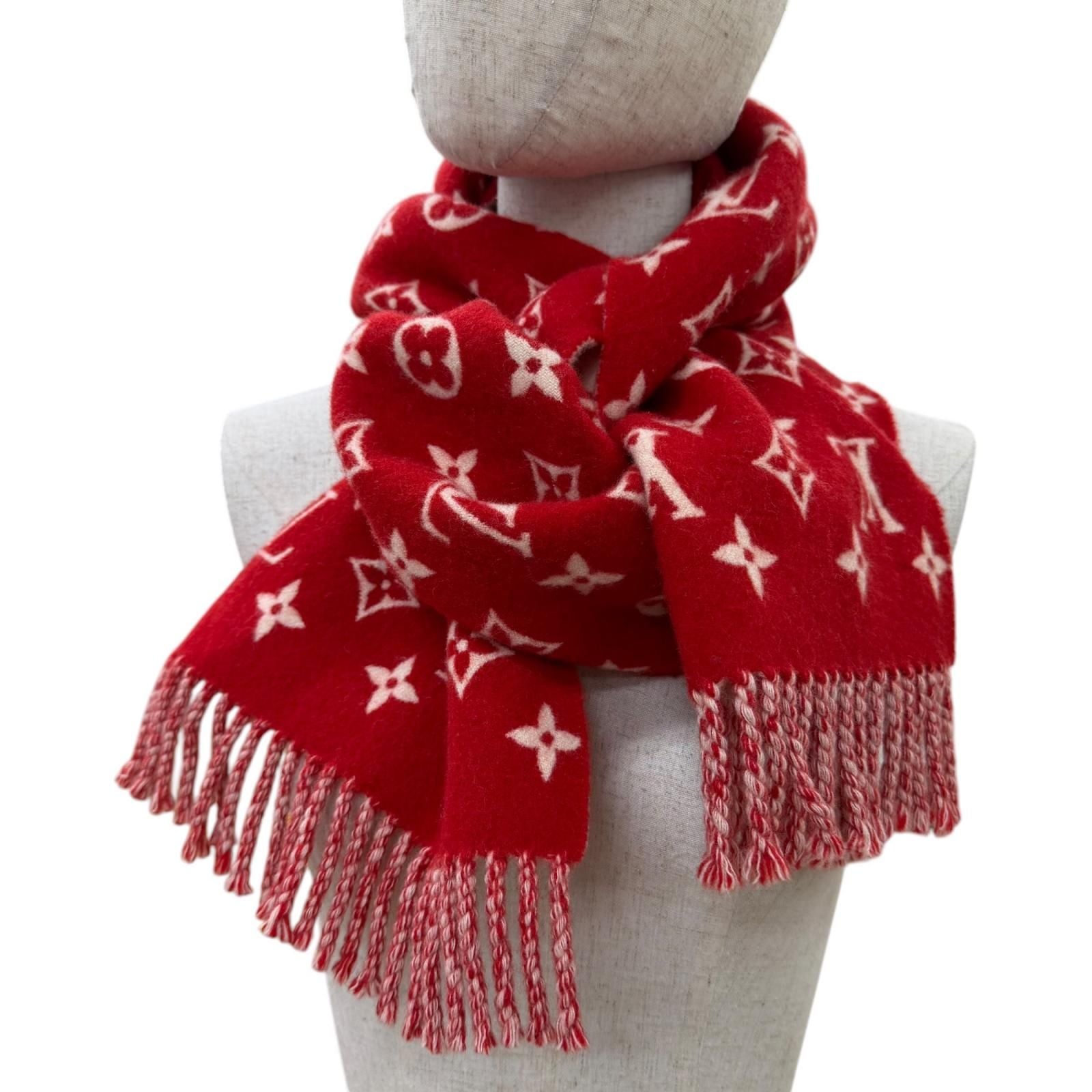 Louis Vuitton Supreme Cashmere Blend Fringe Scarf — view 3