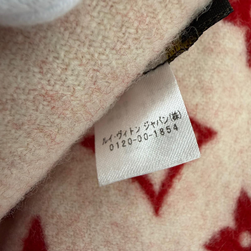 Louis Vuitton Supreme Cashmere Blend Fringe Scarf — view 7