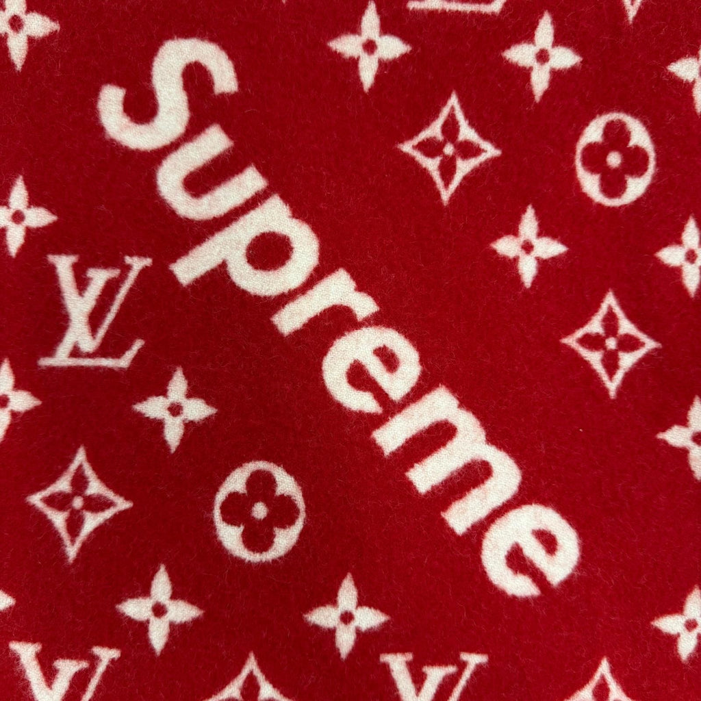 Louis Vuitton Supreme Cashmere Blend Fringe Scarf — view 4