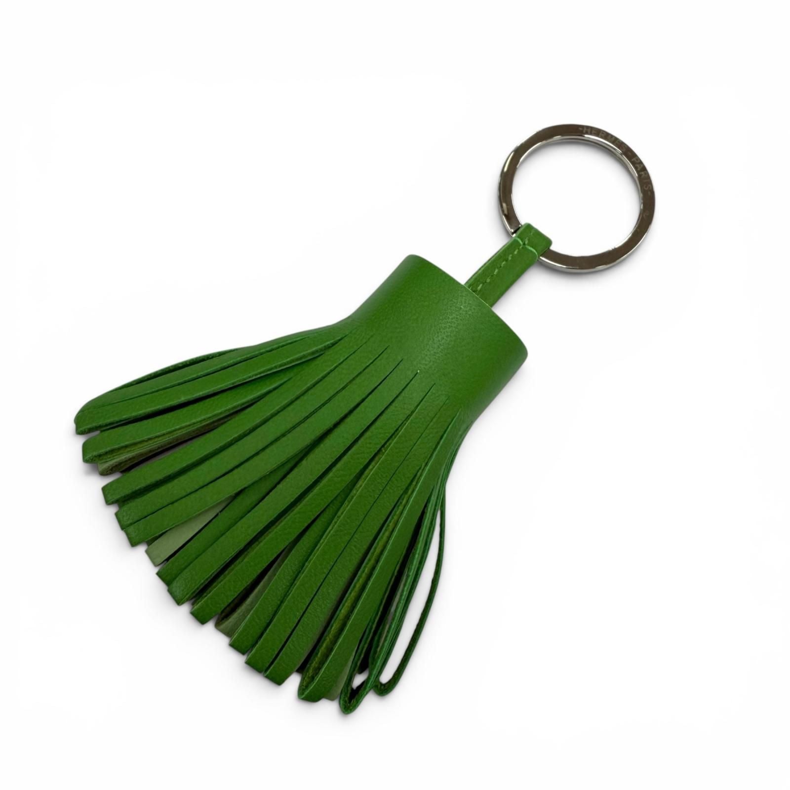 Hermes Carmen Agno Milo Vert Yucca Fizz Mauvepere Tricolor Bag Charm