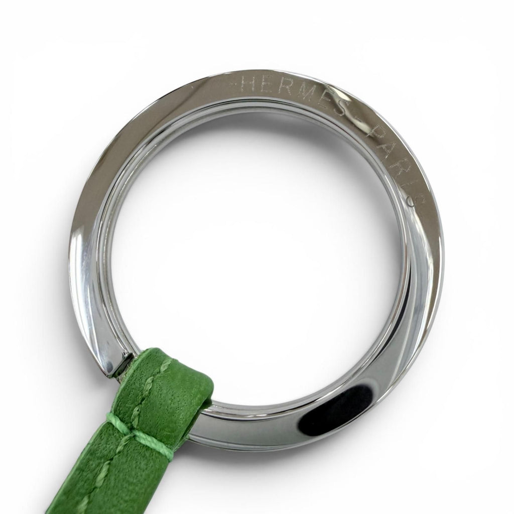 Hermes Carmen Agno Milo Vert Yucca Fizz Mauvepere Tricolor Bag Charm — view 5