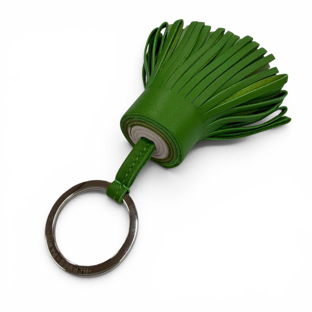 Hermes Carmen Agno Milo Vert Yucca Fizz Mauvepere Tricolor Bag Charm — view 3