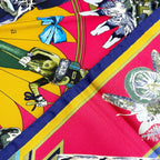 Hermes Kachina Hopi Carre 90 Silk 100% Scarf Red Navy — view 2