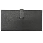 Hermes Bearn Souffle Chevre Logo Gold Wallet Leather Black — view 3