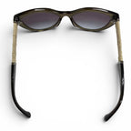 Chanel CC Logo Linen Rope Cat Eye Gradient Lens Sunglasses Khaki Eyewear — view 6