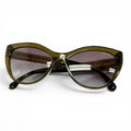 Chanel CC Logo Linen Rope Cat Eye Gradient Lens Sunglasses Khaki Eyewear