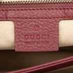 Gucci GG Marmont Crossbody Shoulder Bag Pink Red Leather