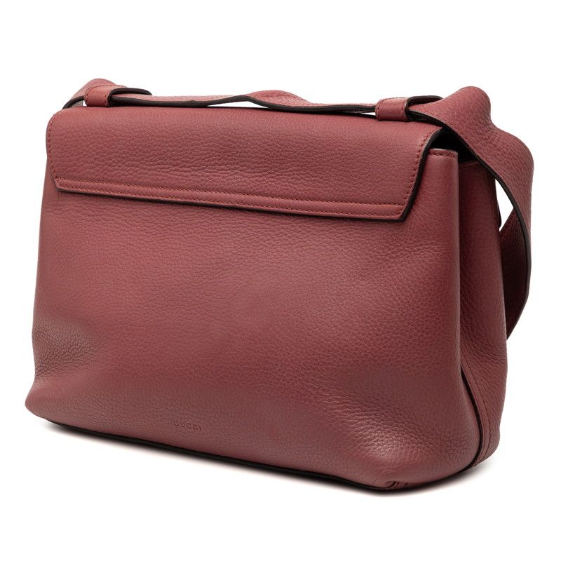 Gucci GG Marmont Crossbody Shoulder Bag Pink Red Leather