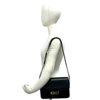 Gucci Vintage GG Logo Calf Leather Shoulder Bag Pochette Black — view 2