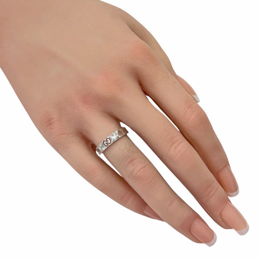 Gucci Icon Heart Ring 18k White Gold — view 2