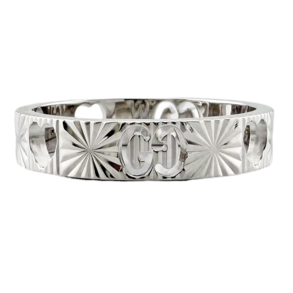 Gucci Icon Heart Ring 18k White Gold — view 4