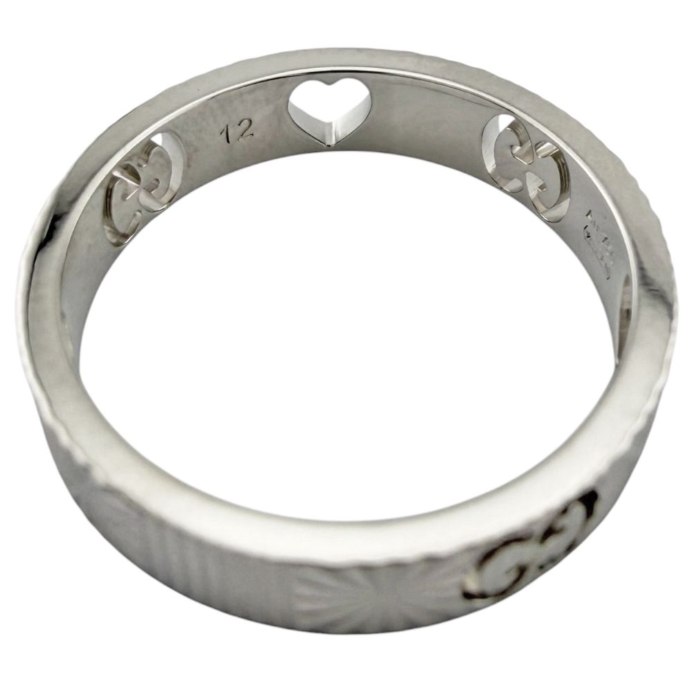 Gucci Icon Heart Ring 18k White Gold — view 5