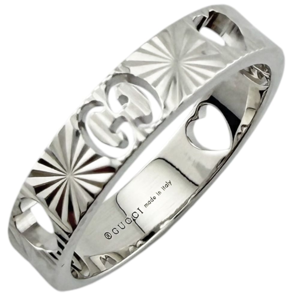 Gucci Icon Heart Ring 18k White Gold