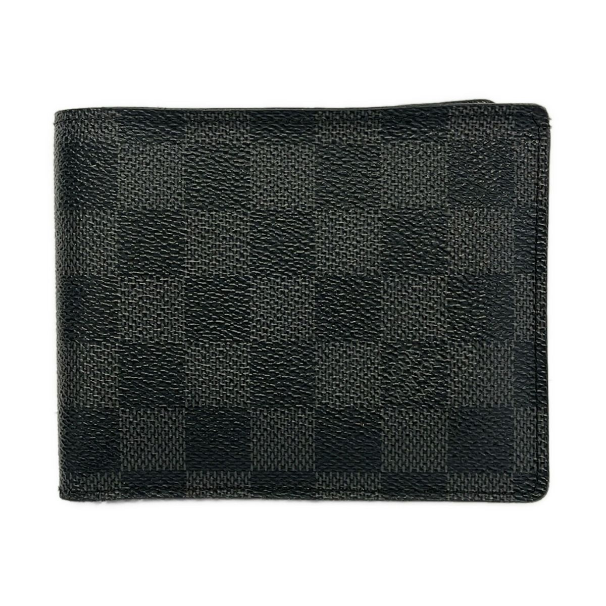 Louis Vuitton Bifold Wallet Damier Graphite Portefeuille Florin Initial