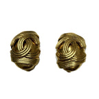 Chanel Earrings Alloy Gold