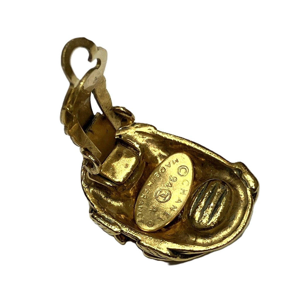 Chanel Earrings Alloy Gold — view 4