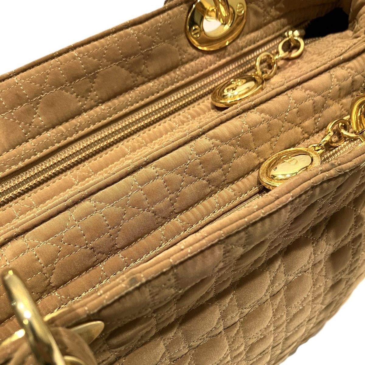 Dior Cannage Handbag Nylon — view 7
