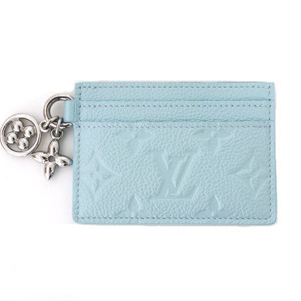 Louis Vuitton Card Holder LV Charm Case Light Blue