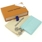 Louis Vuitton Card Holder LV Charm Case Light Blue — view 6