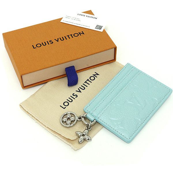 Louis Vuitton Card Holder LV Charm Case Light Blue — view 6