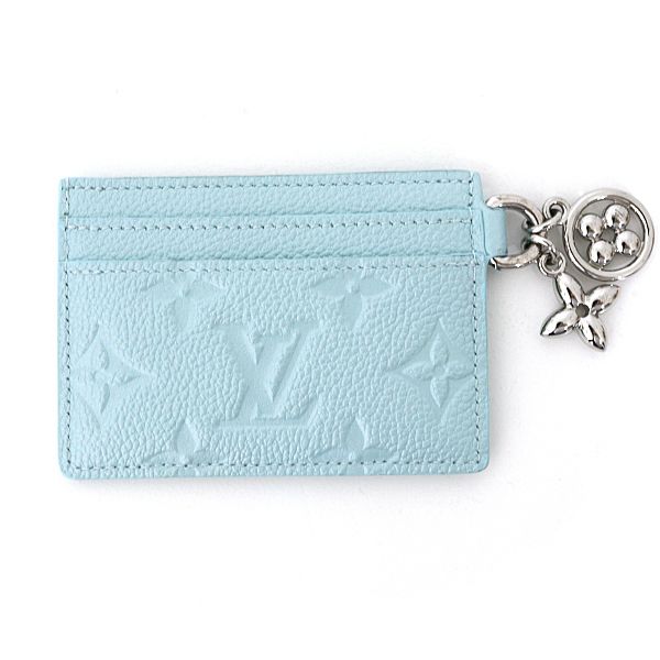 Louis Vuitton Card Holder LV Charm Case Light Blue — view 2