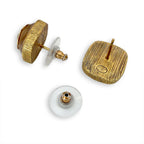Chanel Square CC Logo Earrings — view 2