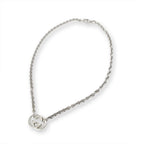 Gucci Interlocking Necklace Silver — view 2