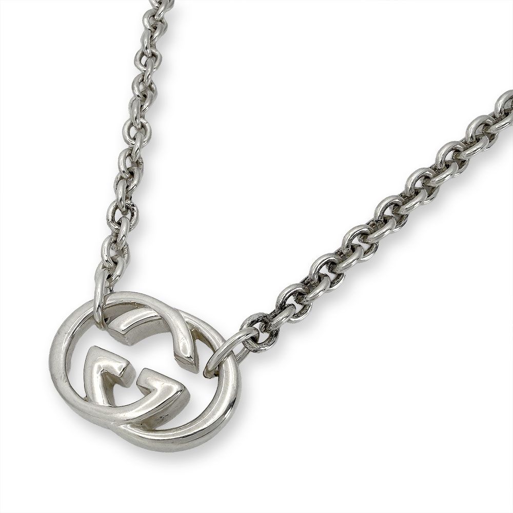 Gucci Interlocking Necklace Silver