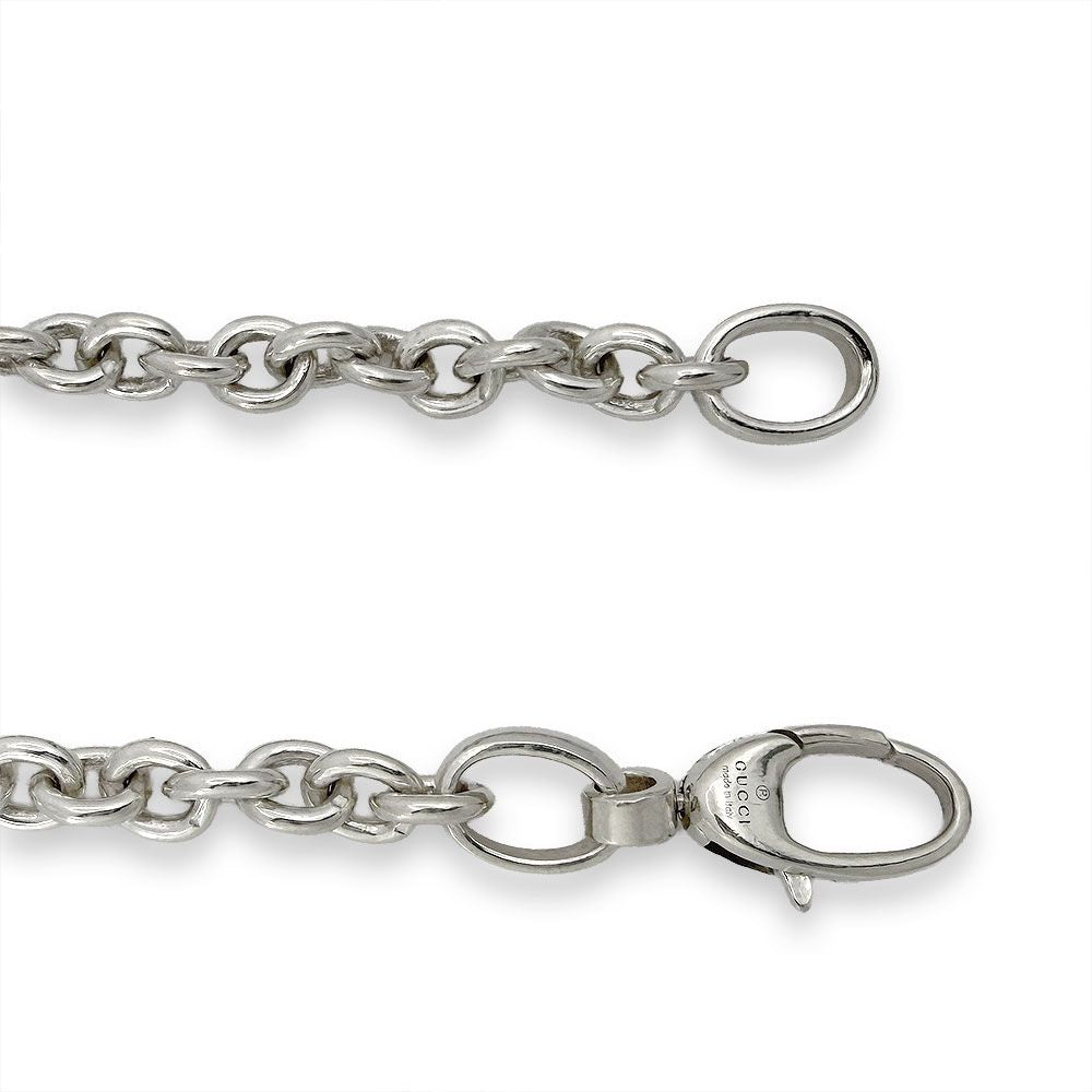Gucci Interlocking Necklace Silver — view 3