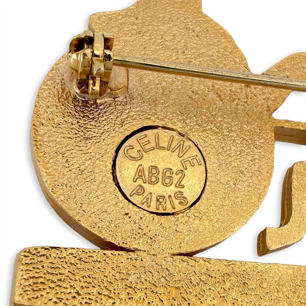 Celine Carriage Motif Brooch — view 3