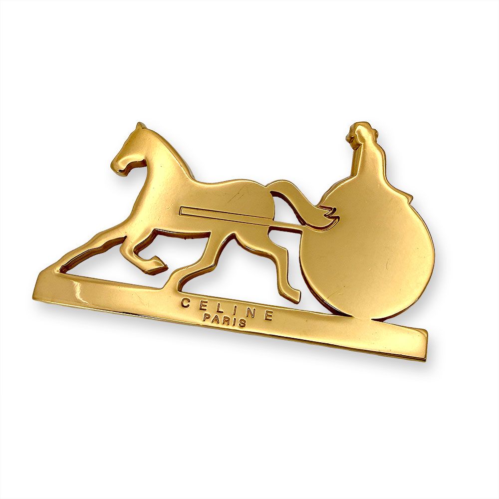 Celine Carriage Motif Brooch
