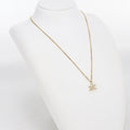 Celine Rhinestone Triomphe Necklace Metal