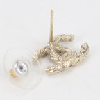 Chanel CC Logo Earrings Metal — view 4