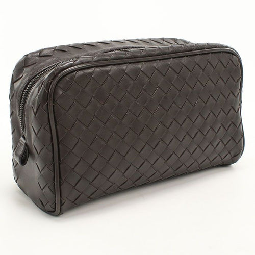 Bottega Veneta Intrecciato Pouch Leather