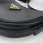 Prada Akesmol Leather 2-Way Triangle Logo Handbag Calfskin — view 7