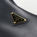 Prada Akesmol Leather 2-Way Triangle Logo Handbag Calfskin — view 6