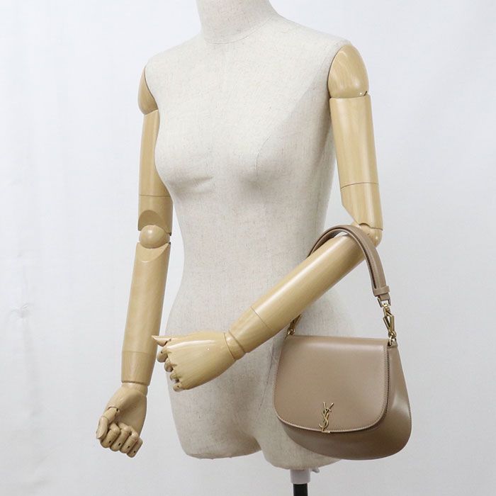 Saint Laurent Mini Volte Top Handle Monogram Shoulder Bag Calfskin — view 9