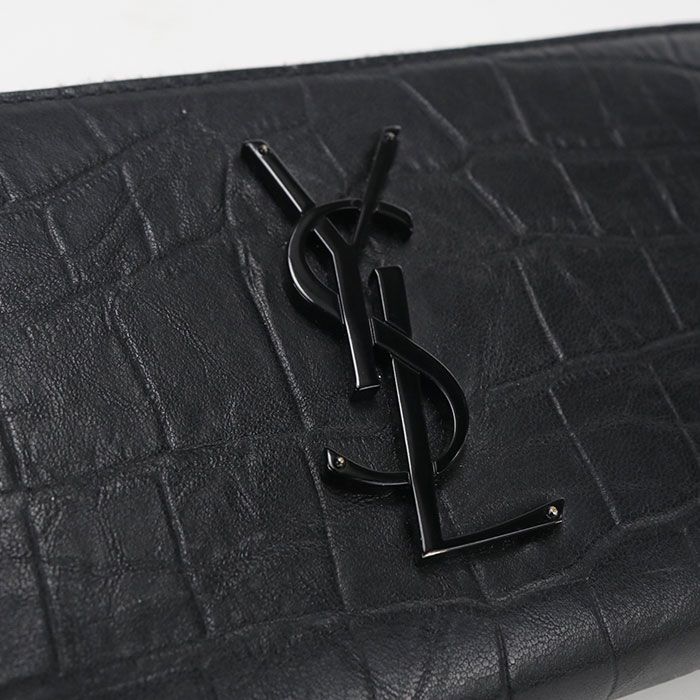 Saint Laurent Full Zip Wallet Zip Around Calfskin — view 6