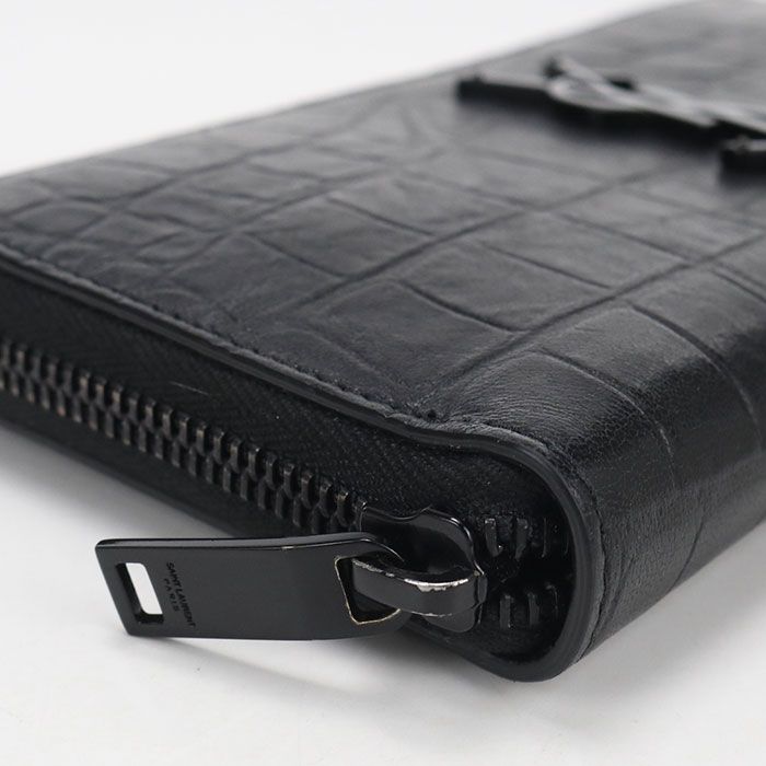 Saint Laurent Full Zip Wallet Zip Around Calfskin — view 5